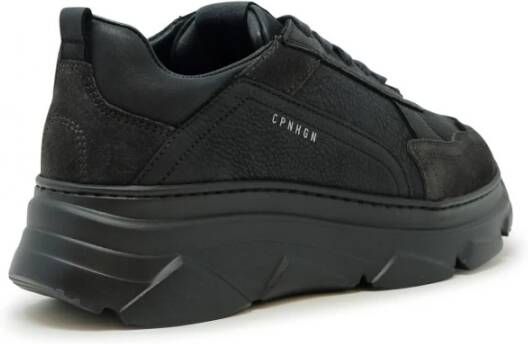 Copenhagen Shoes Zwarte Leren Sneakers Damesmode Black Dames