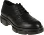 Copenhagen Studios Derby brogue veterschoenen van geperst leer Black Dames - Thumbnail 3