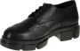 Copenhagen Studios Derby brogue veterschoenen van geperst leer Black Dames - Thumbnail 5