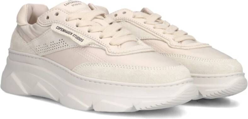 Copenhagen Studios Beige Lage Sneakers voor Dames White Dames