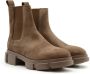 Copenhagen Studios Bruine Chelsea Enkellaarzen Nubuck Leer Brown Dames - Thumbnail 2