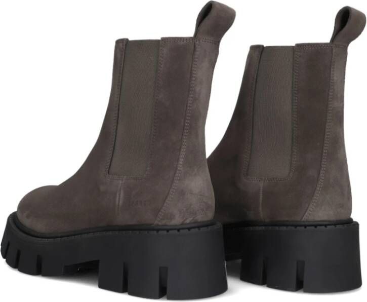 Copenhagen Studios Zwarte Leren Chelsea Boots Black Dames