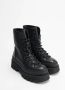 Copenhagen Studios Chunky Platform Leren Laarzen Black Dames - Thumbnail 2