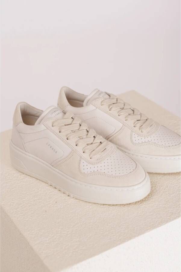 Copenhagen Studios Crème Leren Mix Sneaker Beige Dames