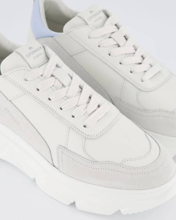 Copenhagen Studios Dames Cph40 Sneaker Wit Blauw White Dames