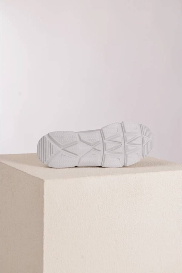 Copenhagen Studios Grijze Mix Leren Sneaker Gray Dames