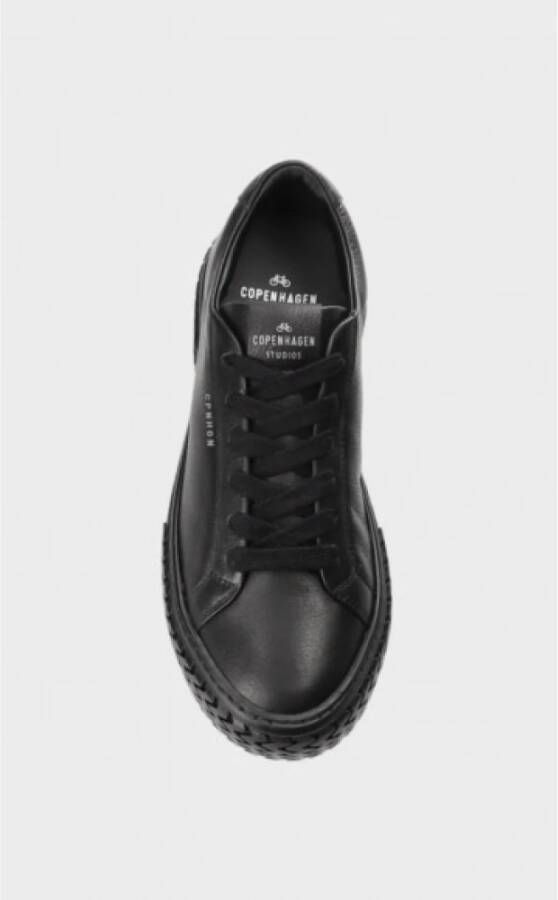 Copenhagen Studios Leren Lage Top Geborduurde Sneakers Black Dames