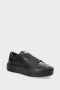 Copenhagen Studios Leren Lage Top Geborduurde Sneakers Black Dames - Thumbnail 3