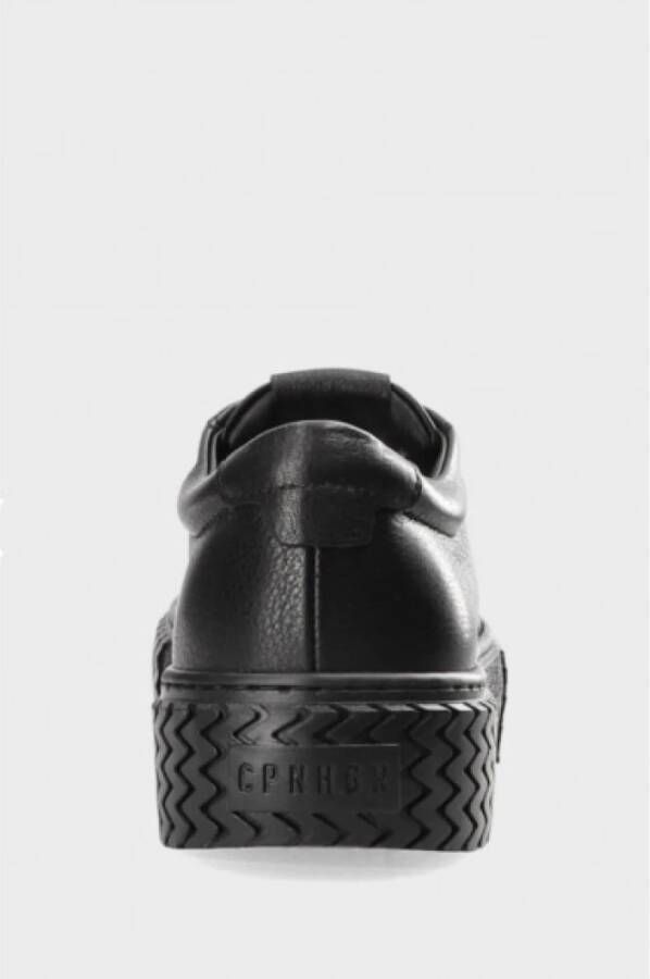 Copenhagen Studios Leren Lage Top Geborduurde Sneakers Black Dames