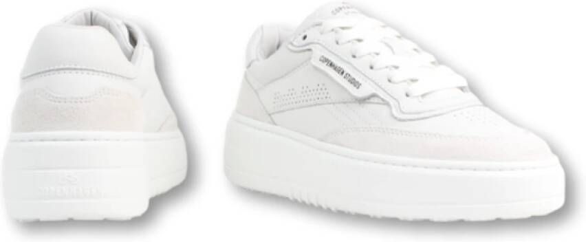 Copenhagen Studios Retro leren mix sneakers White Dames