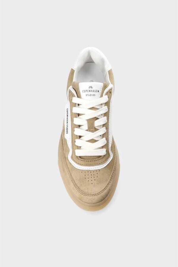 Copenhagen Studios Suede Sneakers Sand White Vrouw Beige Dames