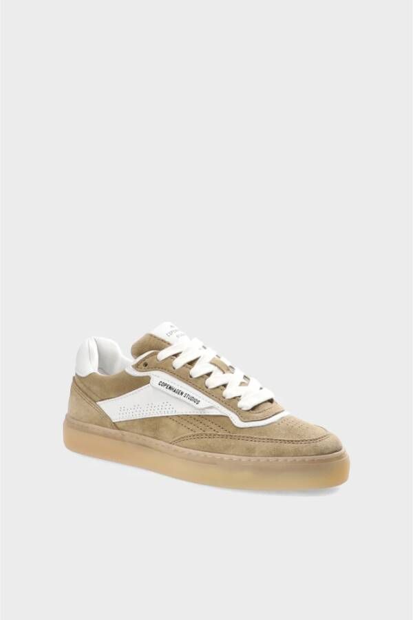 Copenhagen Studios Suede Sneakers Sand White Vrouw Beige Dames