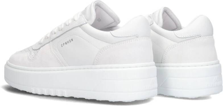 Copenhagen Studios Witte Leren Lage Sneakers White Dames