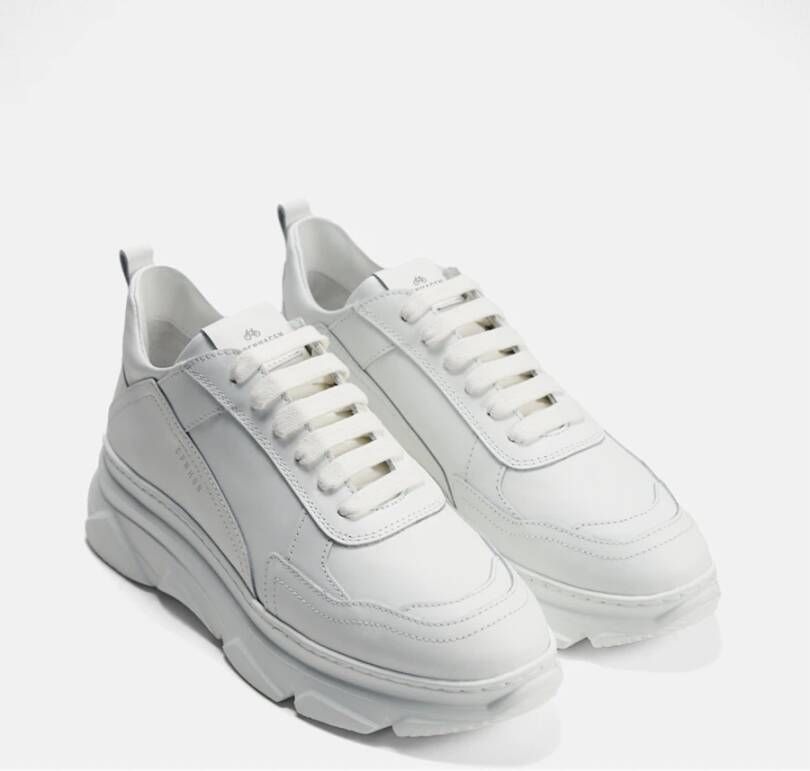 Copenhagen Studios Witte Leren Platform Sneakers White Dames