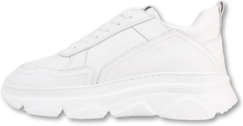 Copenhagen Studios Witte Leren Sneakers Bestseller White Dames