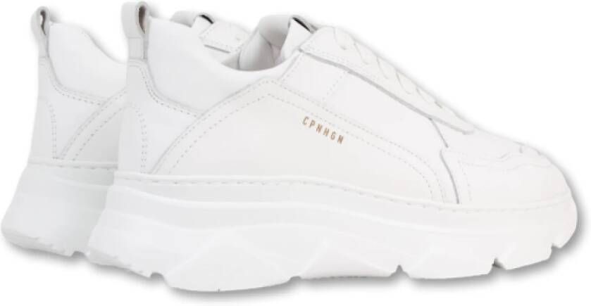 Copenhagen Studios Witte Leren Sneakers Bestseller White Dames