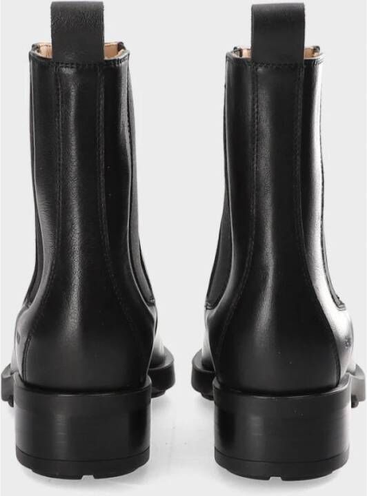 Copenhagen Studios Zwarte Leren Chelsea Boots Black Dames