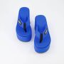 Coperni Platform Slip-On Sandalen Blue Dames - Thumbnail 6