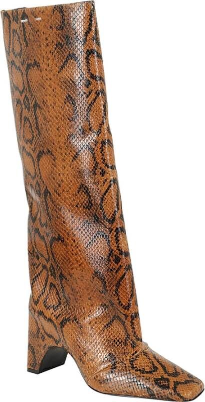 Coperni Slangenprint Bridge Boot Brown Dames