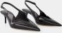 Coperni Zwarte Leren Stiletto Pumps met Uitsparing Black Dames - Thumbnail 2