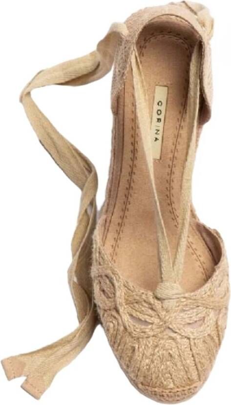 Corina Esparto wedges Beige Dames