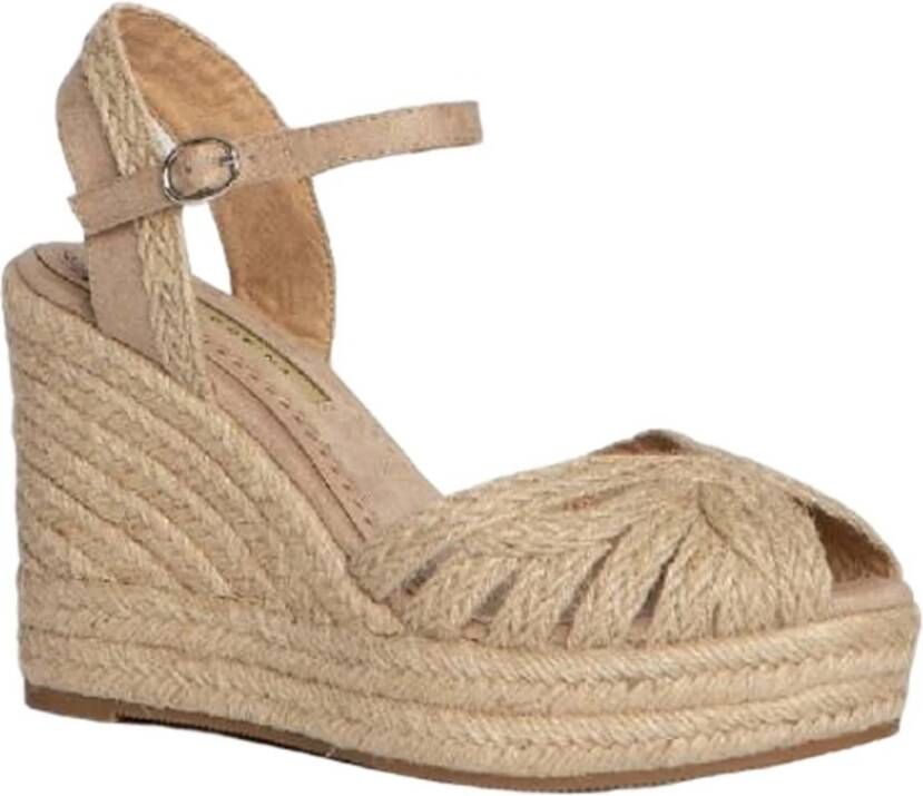 Corina Plateausandalen Beige Dames