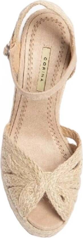 Corina Plateausandalen Beige Dames