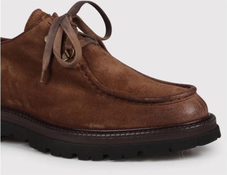 Corvari Chocolade Suède Veterschoenen Brown Heren