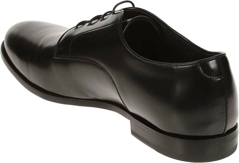 Corvari Elegante Leren Derby Schoenen met Veters Black Heren