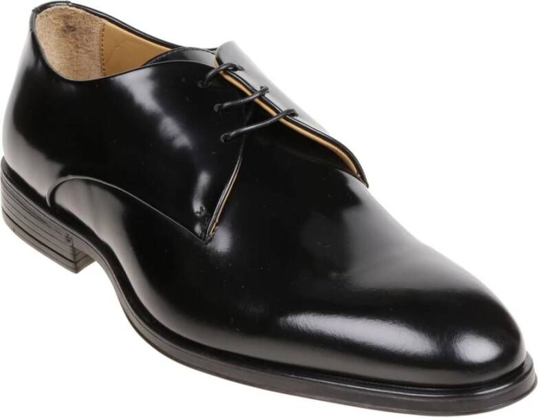 Corvari Elegante Leren Schoenen Black Heren