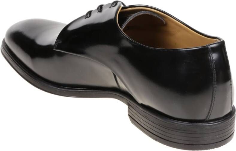 Corvari Elegante Leren Schoenen Black Heren