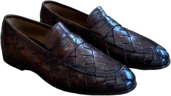 Corvari Leren Loafer Schoenen Brown Heren