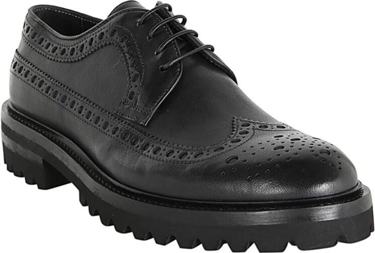 Corvari Stijlvolle Horse Rubber Bottom Schoenen Black Heren