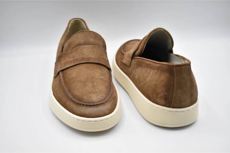 Corvari Stijlvolle Leren Schoenen Brown Heren