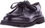 Corvari Zwarte Leren Derby Platte Schoenen Black Heren - Thumbnail 6