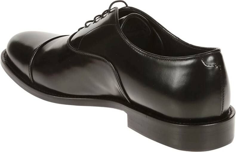 Corvari Zwarte leren loafers met puntdecoratie Black Heren