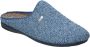 Cosdam Elegante Heren Pantoffels Blue Heren - Thumbnail 4