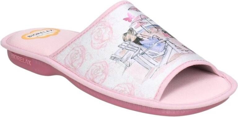 Cosdam Elegante Huisschoenen Pink Dames