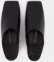 Courrèges Zwarte Leren Shadow Mules Black Dames - Thumbnail 4