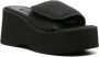 Courrèges Zwarte Logo Slipper Sandalen Black Dames - Thumbnail 4