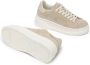 Crime London Beige Suède Sneakers Platina Details Beige Dames - Thumbnail 4