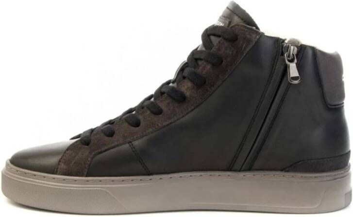 Crime London Blade High Sneakers met Veters Black Heren