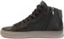 Crime London Blade High Sneakers met Veters Black Heren - Thumbnail 4