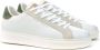 Crime London Blade Sneakers Wit Leer Zwarte Hiel White Heren - Thumbnail 2