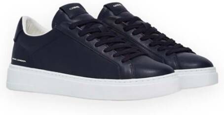 Crime London Blauwe Leren Sneakers Model 16806 Blue Heren