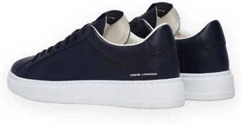 Crime London Blauwe Leren Sneakers Model 16806 Blue Heren