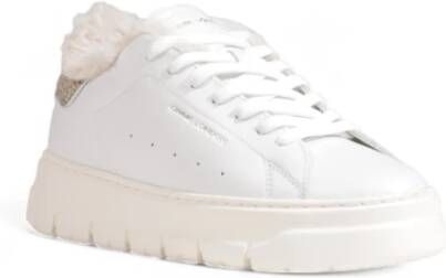 Crime London Dames Leren Sneakers Herfst Winter Collectie White Dames