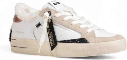 Crime London Dames Skate Deluxe Sneakers White Dames