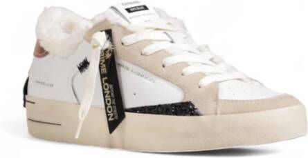 Crime London Dames Skate Deluxe Sneakers White Dames