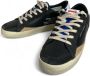 Crime London Deluxe Heren Sneaker Zwart Label Black Heren - Thumbnail 4